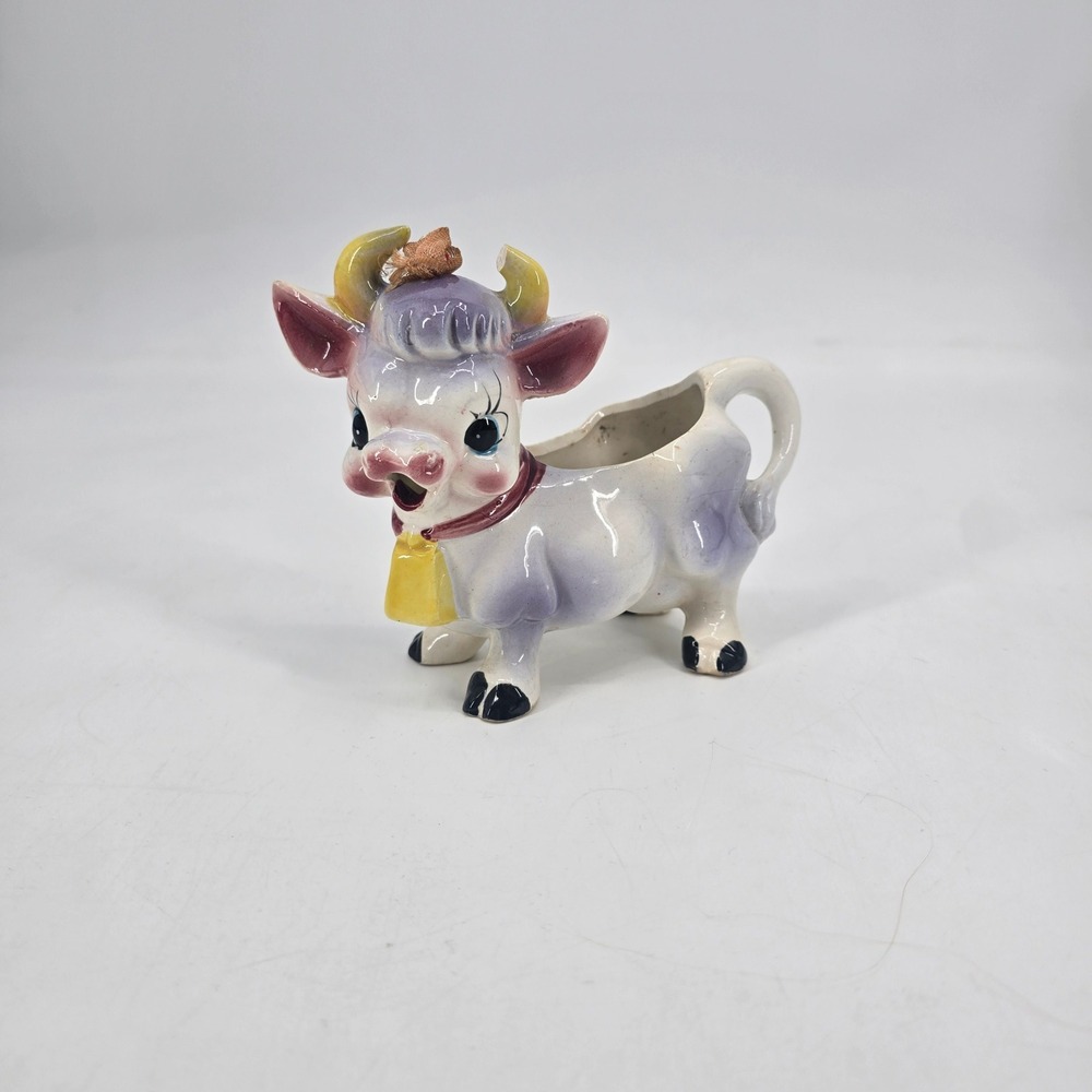 Vintage 1950s Elsie the Cow Ceramic Creamer Pitcher Borden Advertising Kitsch
